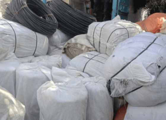 Array of confiscated smuggled goods displayed at Karachi Customs