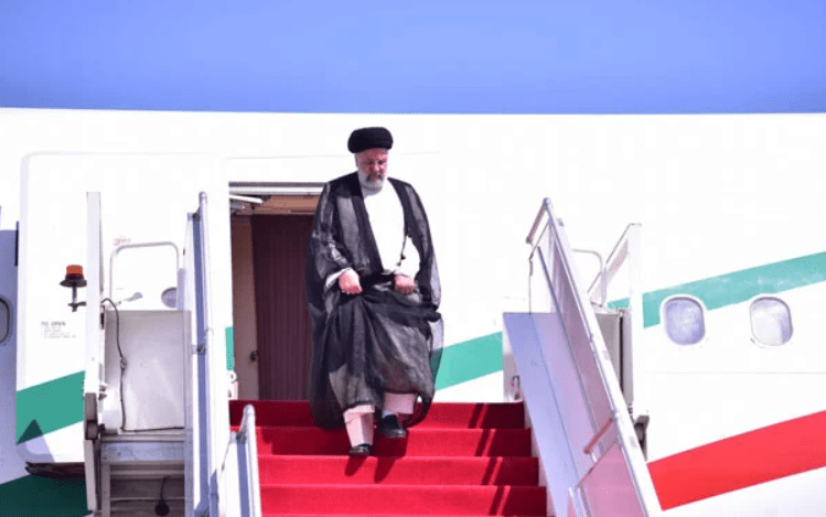 Iranian President Seyyed Ebrahim Raisi arrives in Pakistan