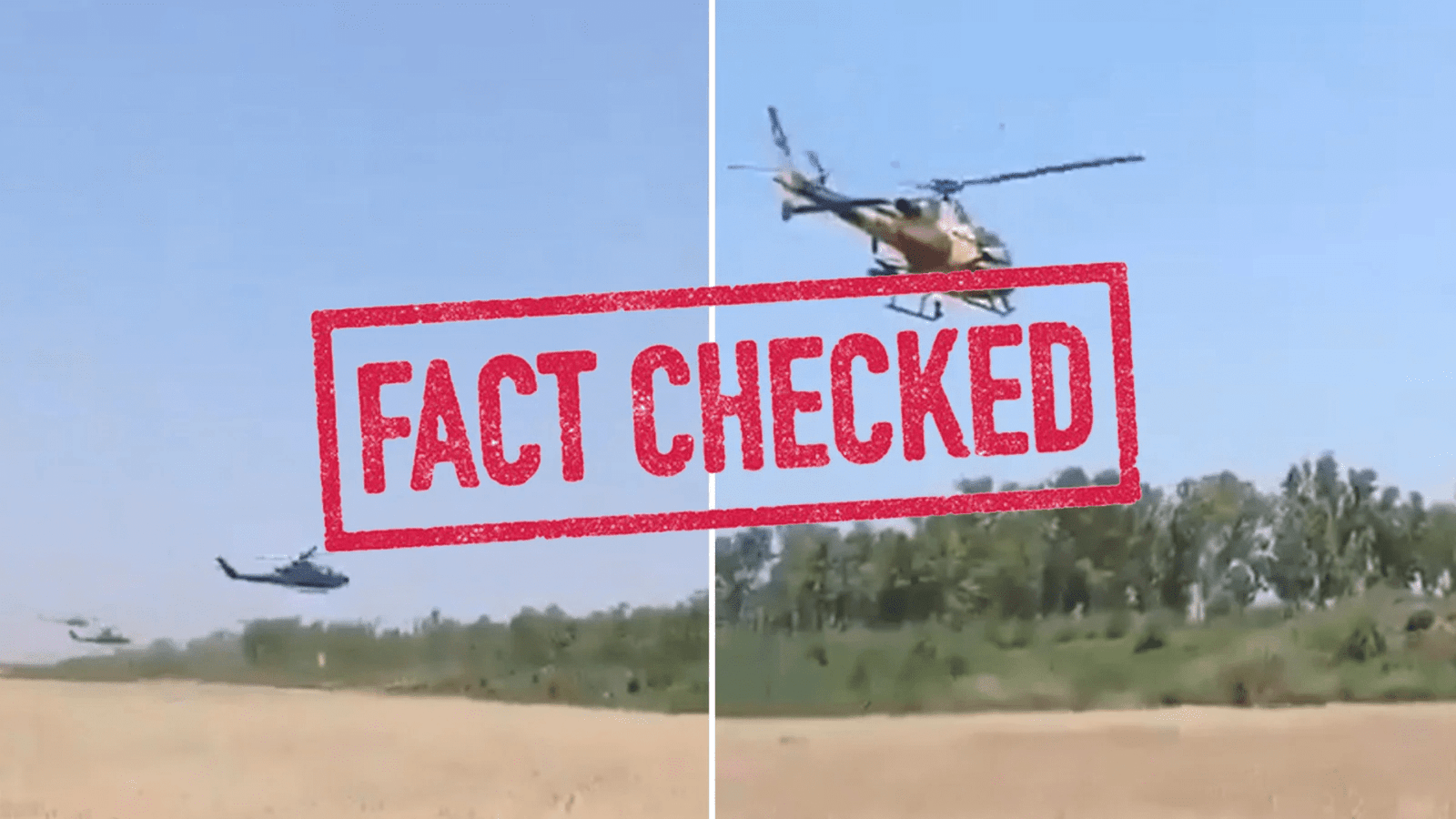 FACT CHECK: Viral Video alleging army helicopters ssed for crop drying exposed as propaganda