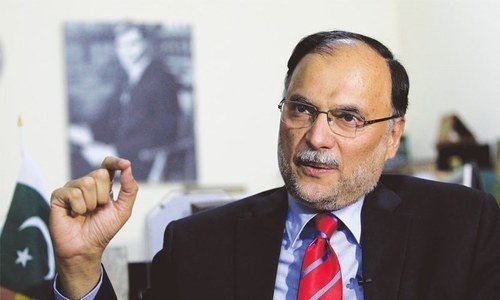 PTI founder must cease attacks on institutions to seek negotiations: Ahsan Iqbal