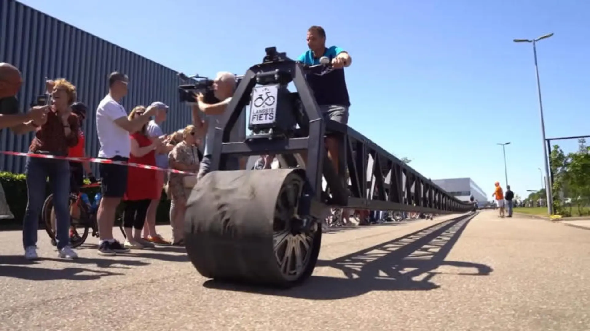 WATCH: Dutch man builds world’s longest bicycle measuring 180 feet 11 inches