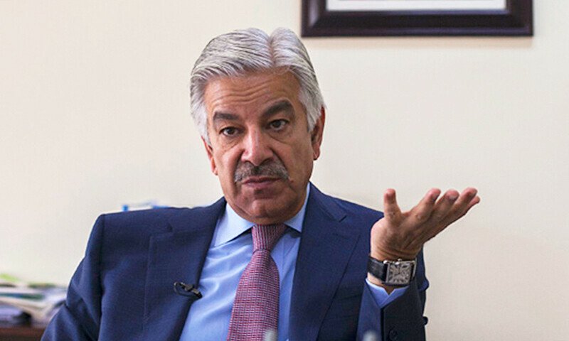 Khawaja Asif accuses PTI of standing with terrorists