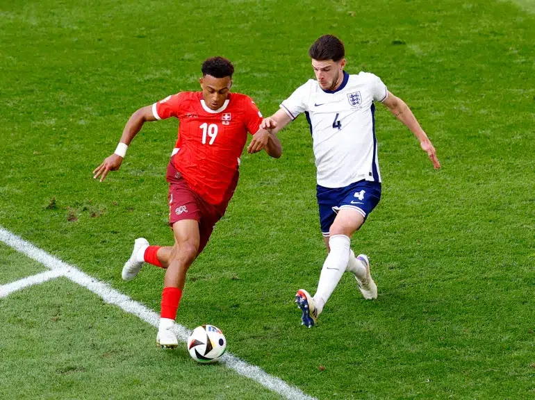 England and Switzerland draw 1-1 in thrilling Euro 2024 quarterfinal