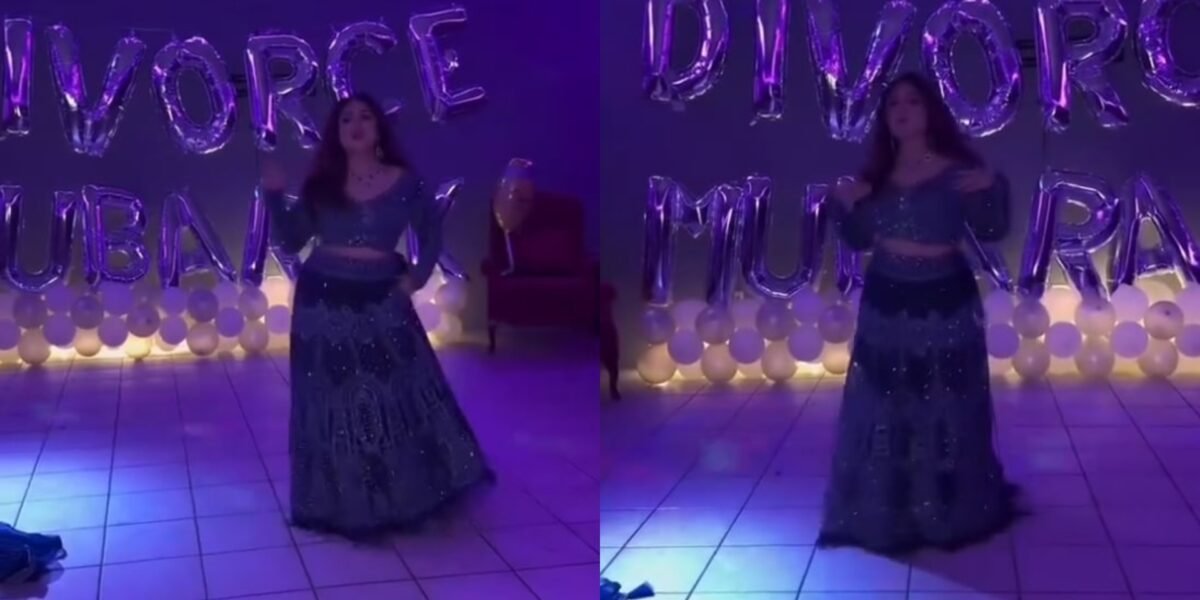 VIDEO: Woman throws party after divorce