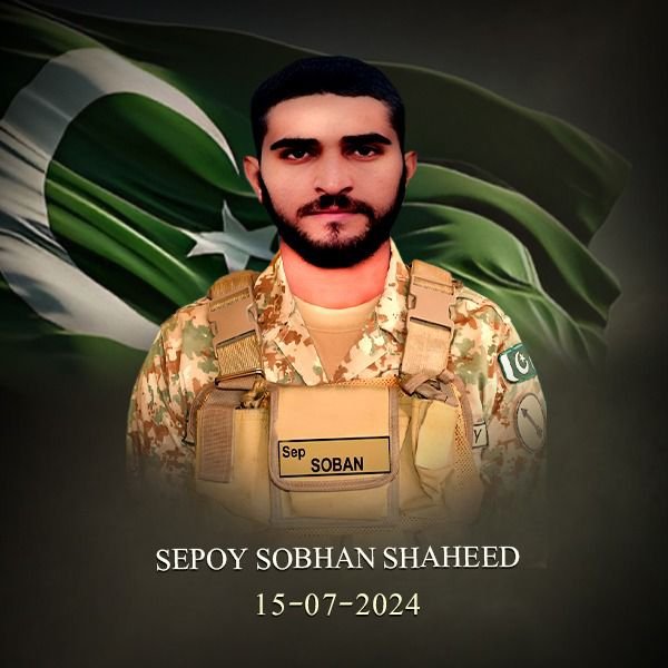 Sepoy Soban Shaheed saves comrades by jumping on grenade in Bannu attack