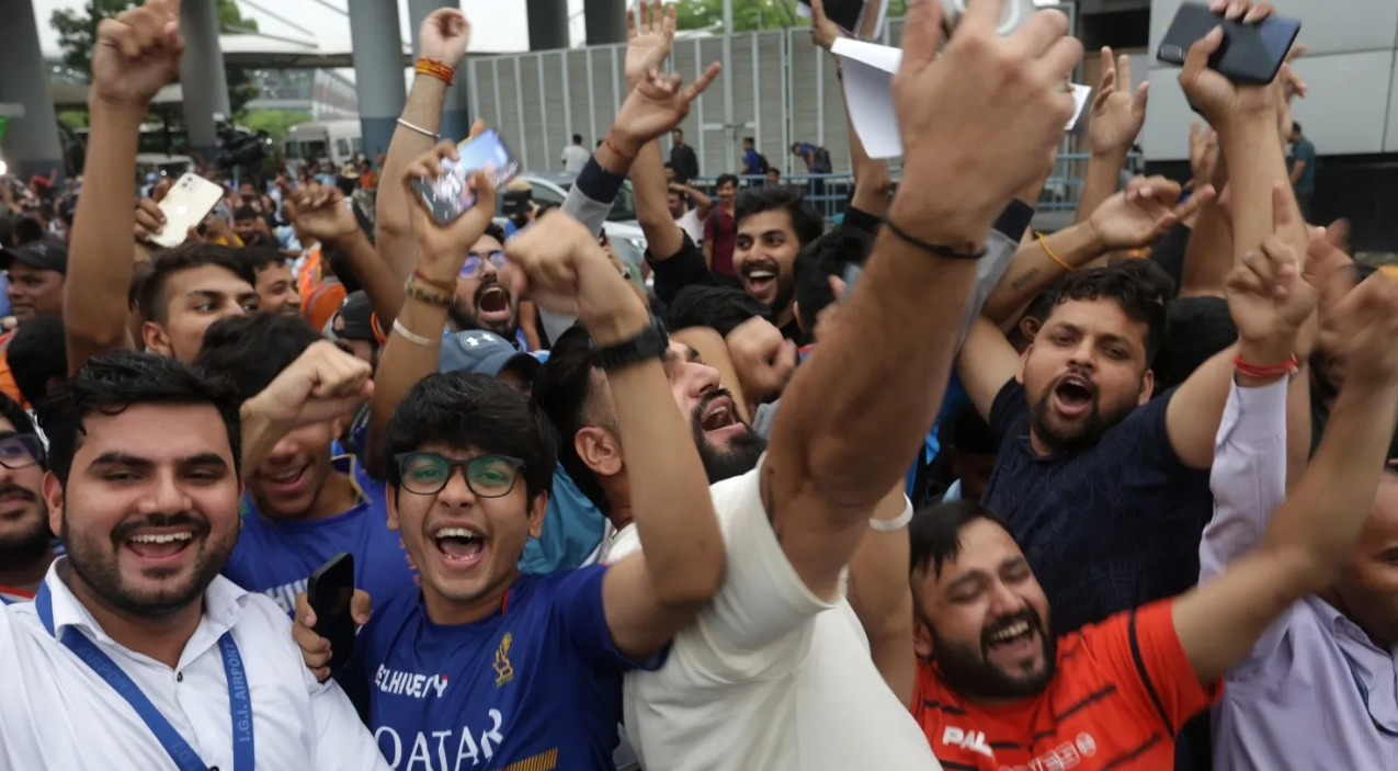 T20 World Cup Champion Indian team gets heroic welcome after returning home