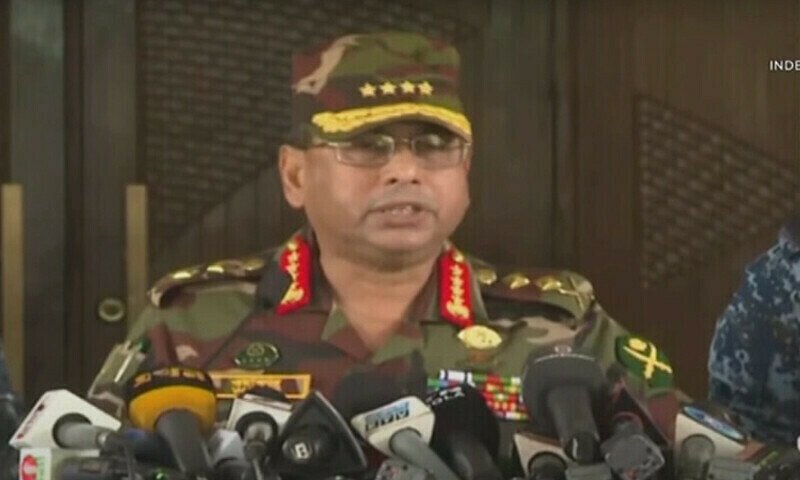 Interim govt to run country: Bangladesh army chief