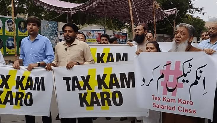 Government mulling tax relief for salaried class amid protests