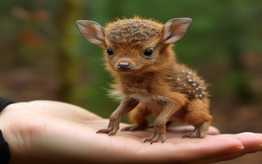 Tiny pudu deer makes its debut at Queens zoo