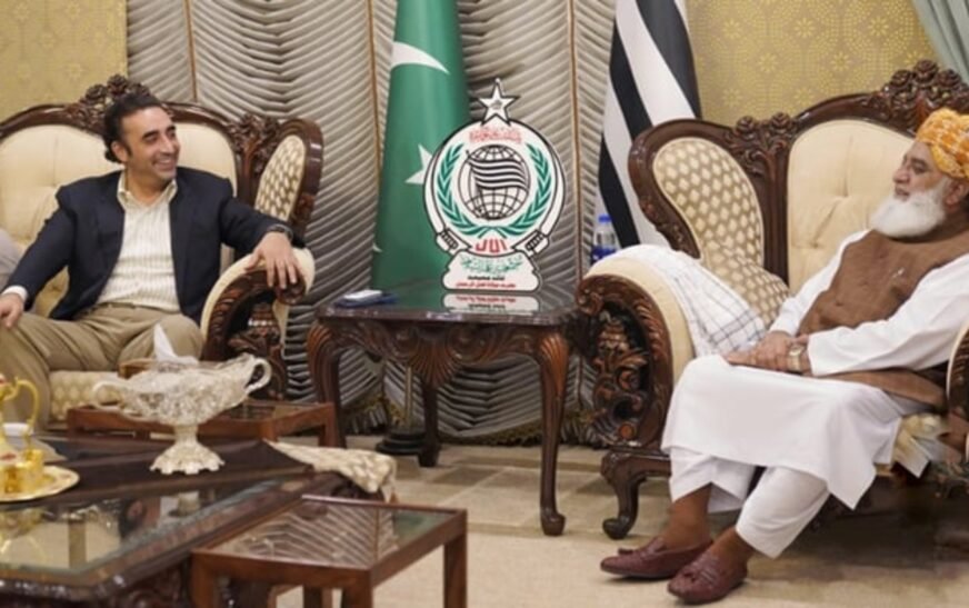 What happened during the meeting between Bilawal and Fazlur Rehman?