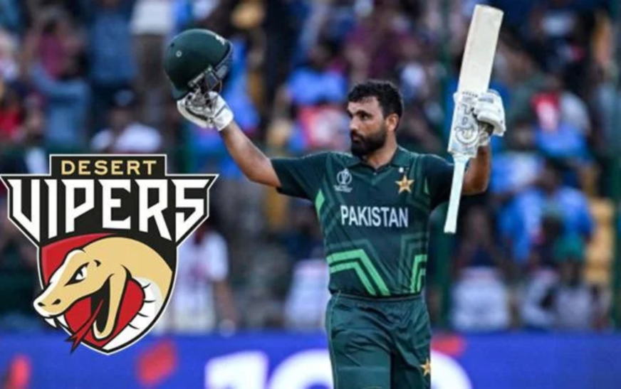 Fakhar Zaman joins Desert Vipers for ILT20 season 3