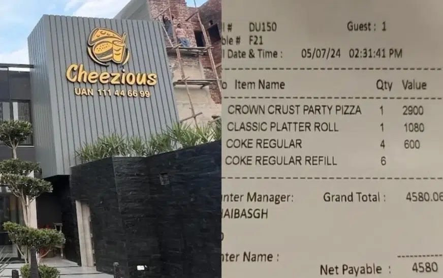 Cheezious criticised for allegedly charging same tax on card, cash payments