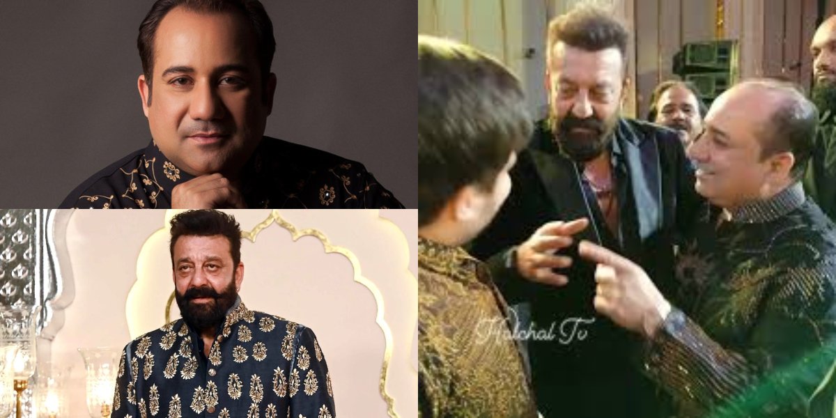 Rahat Fateh Ali Khan meets Sanjay Dutt in Dubai