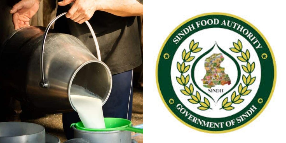 350 litres of adulterated milk destroyed by Sindh food authority