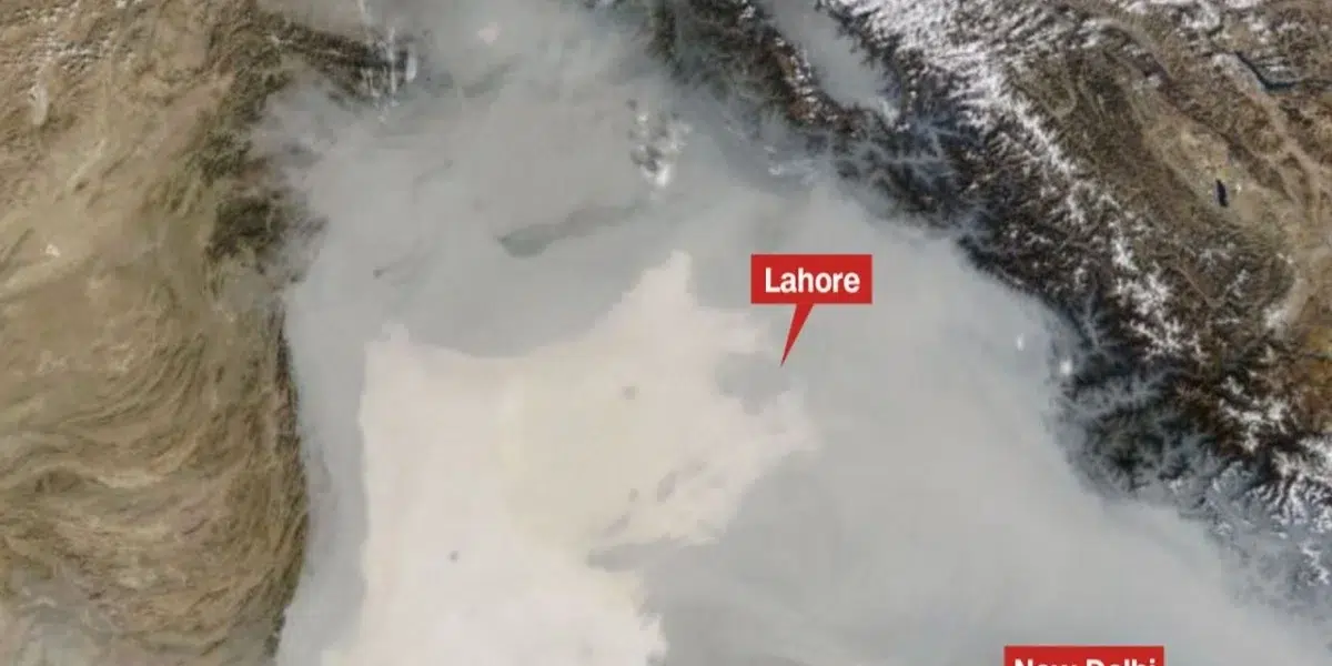 Smog in Pakistan now visible from space