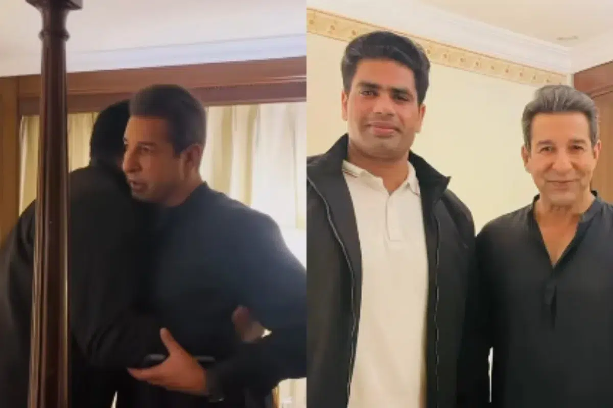 Arshad Nadeem honoured to meet Wasim Akram