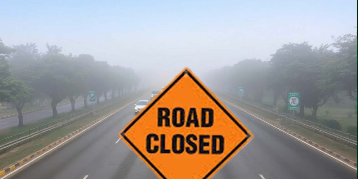 Major motorways closed as heavy fog disrupts traffic in Punjab, KP