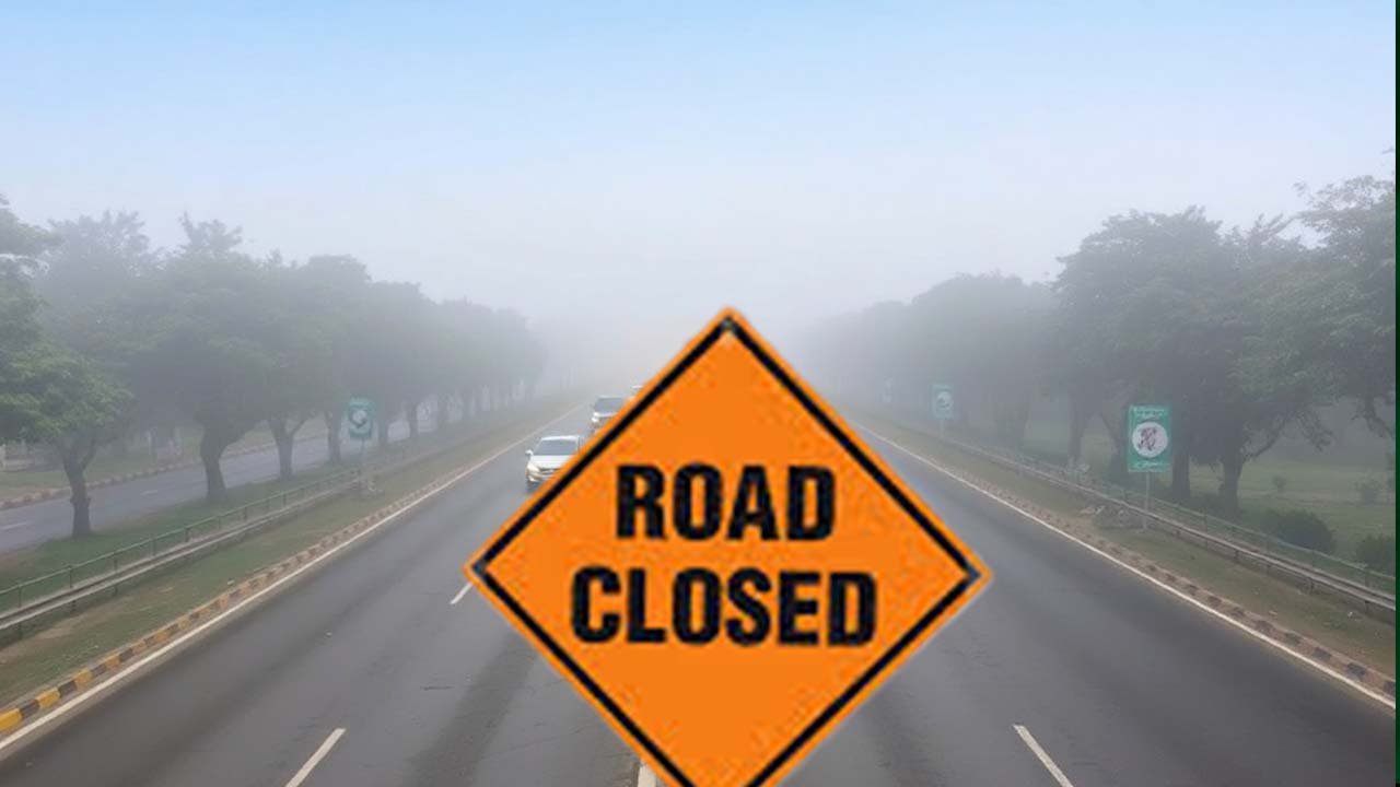 Major motorways closed as heavy fog disrupts traffic in Punjab, KP