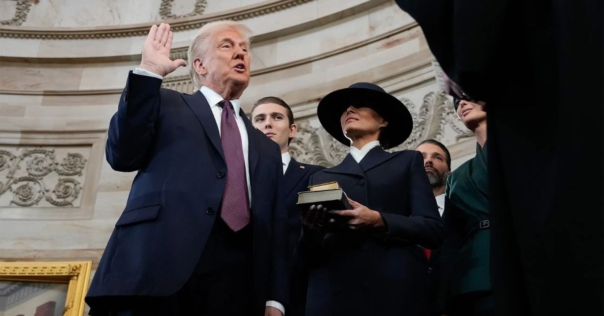 Trump sworn in as 47th US president, returns to White House