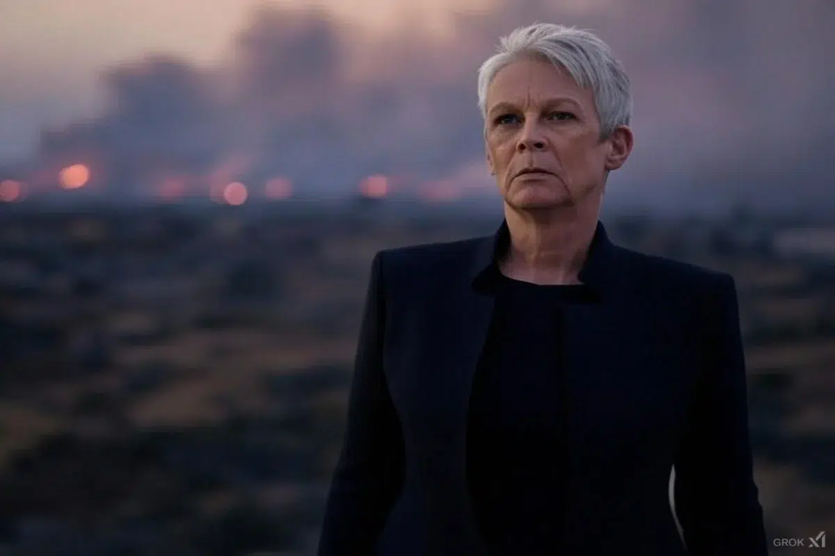 Jamie Lee Curtis compares LA wildfires to Gaza