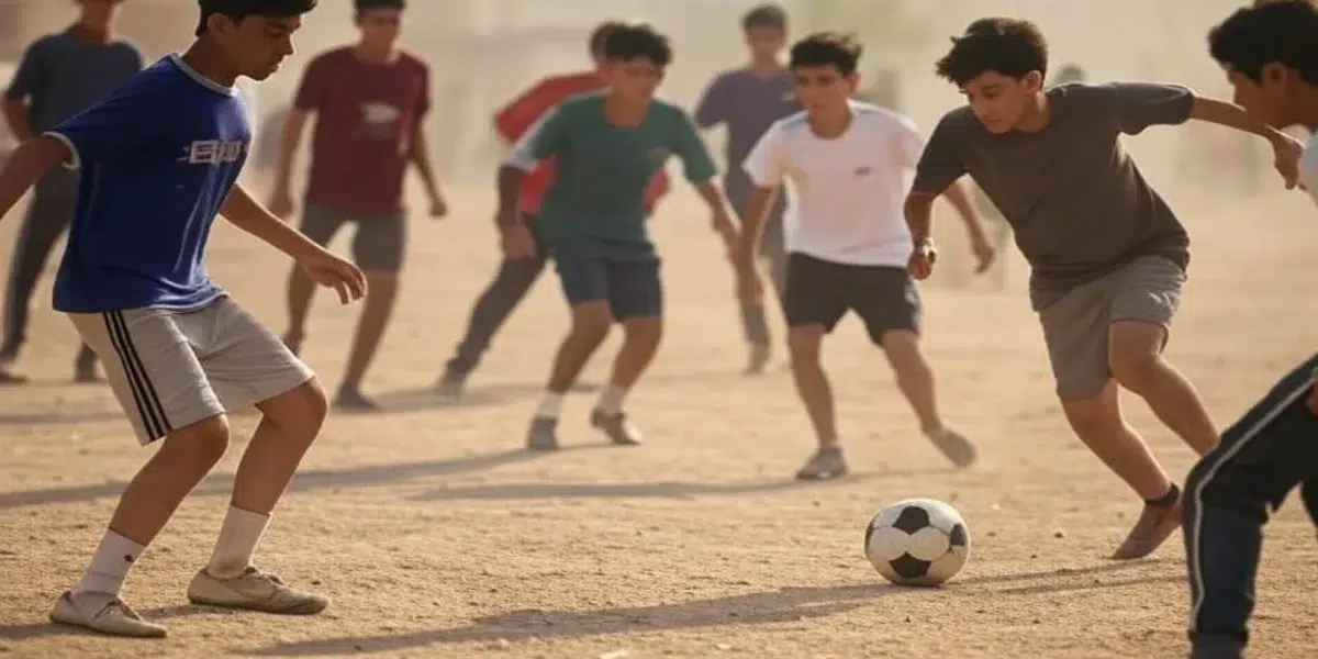 Pakistan street child football