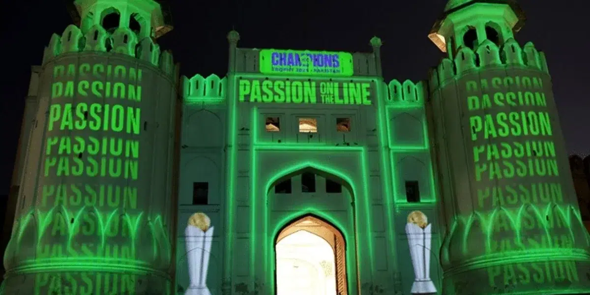 Lahore Fort lights up for Champions Trophy